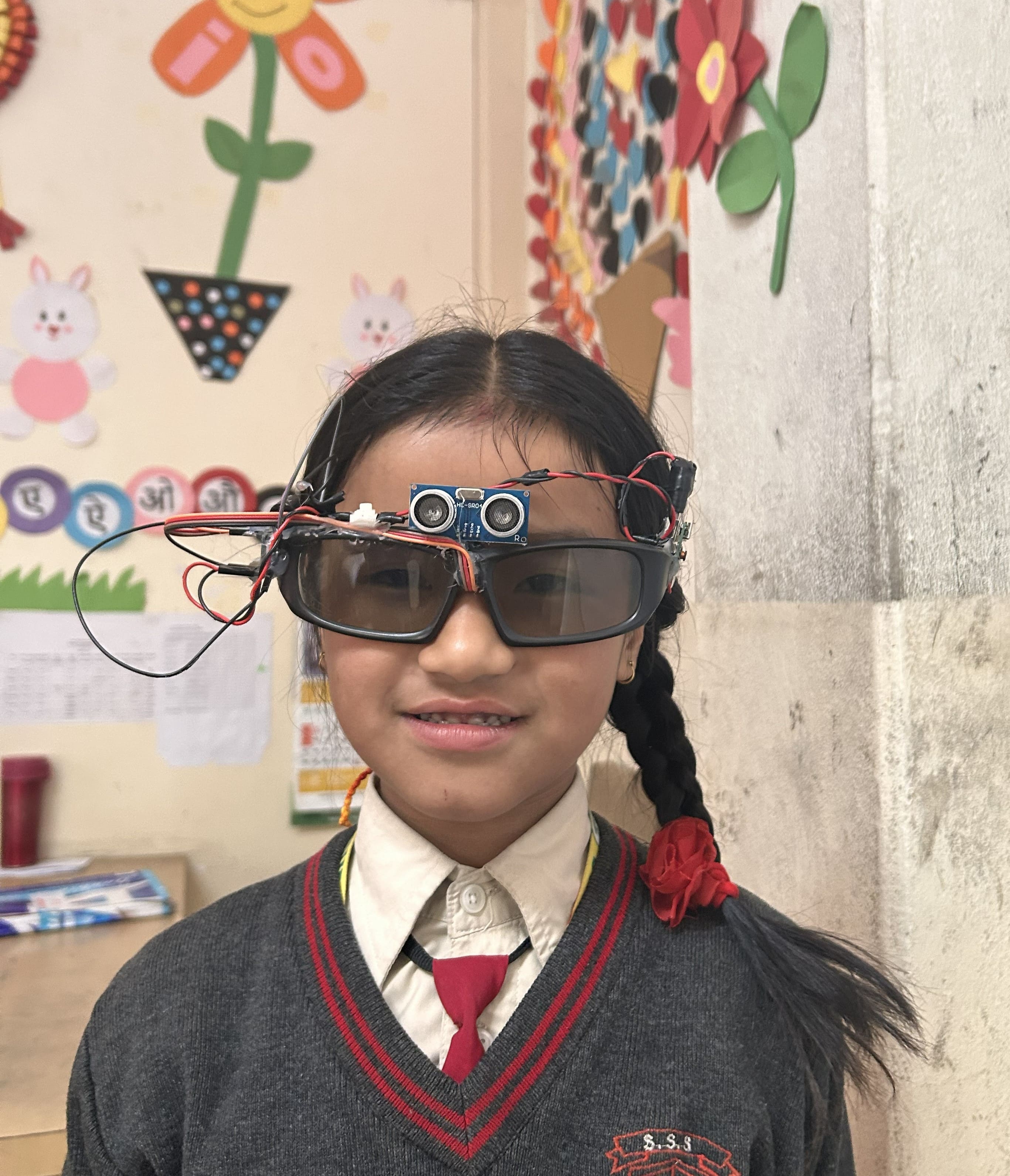Blind goggles and stick project 1