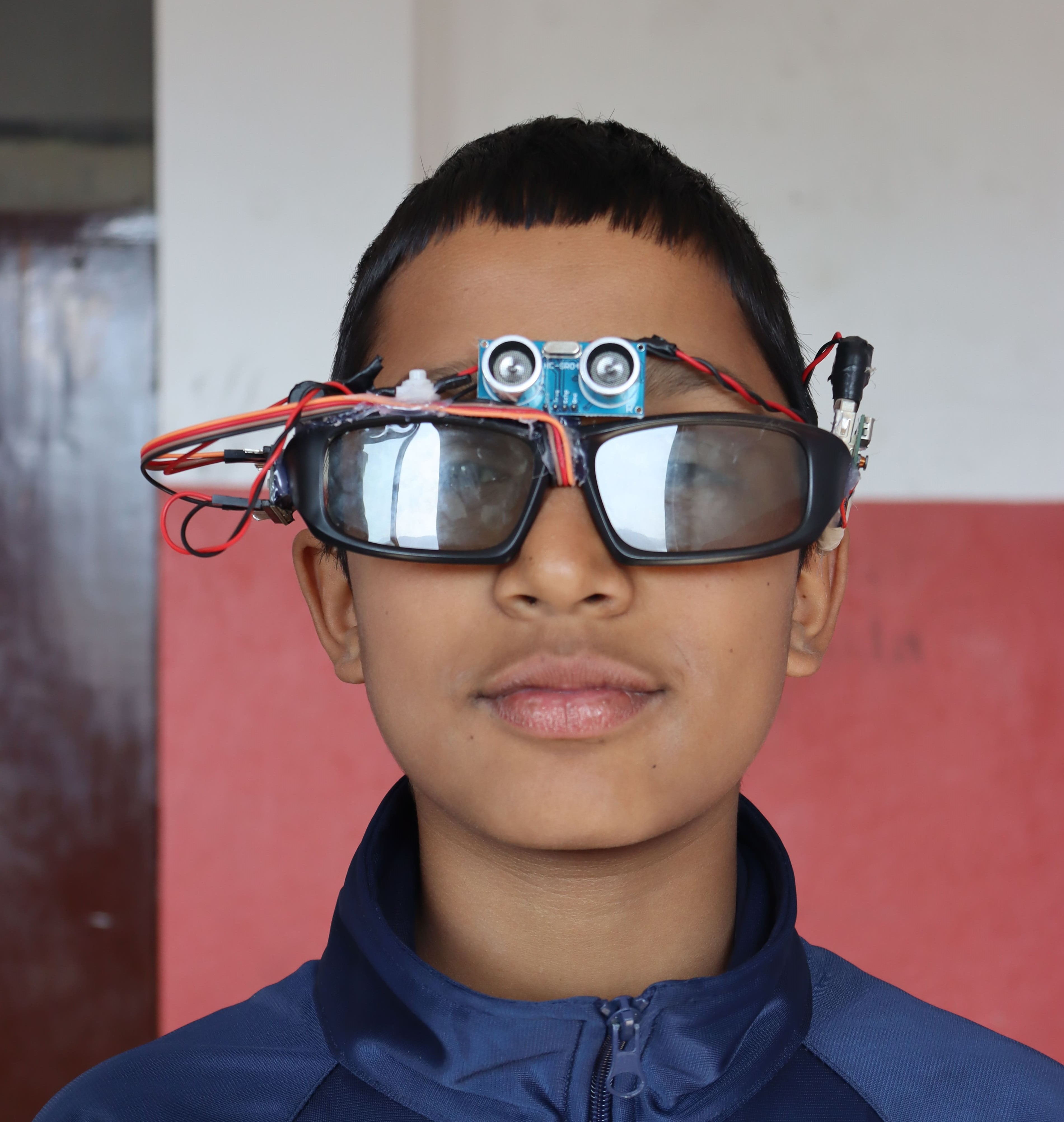Blind goggles and stick project 7