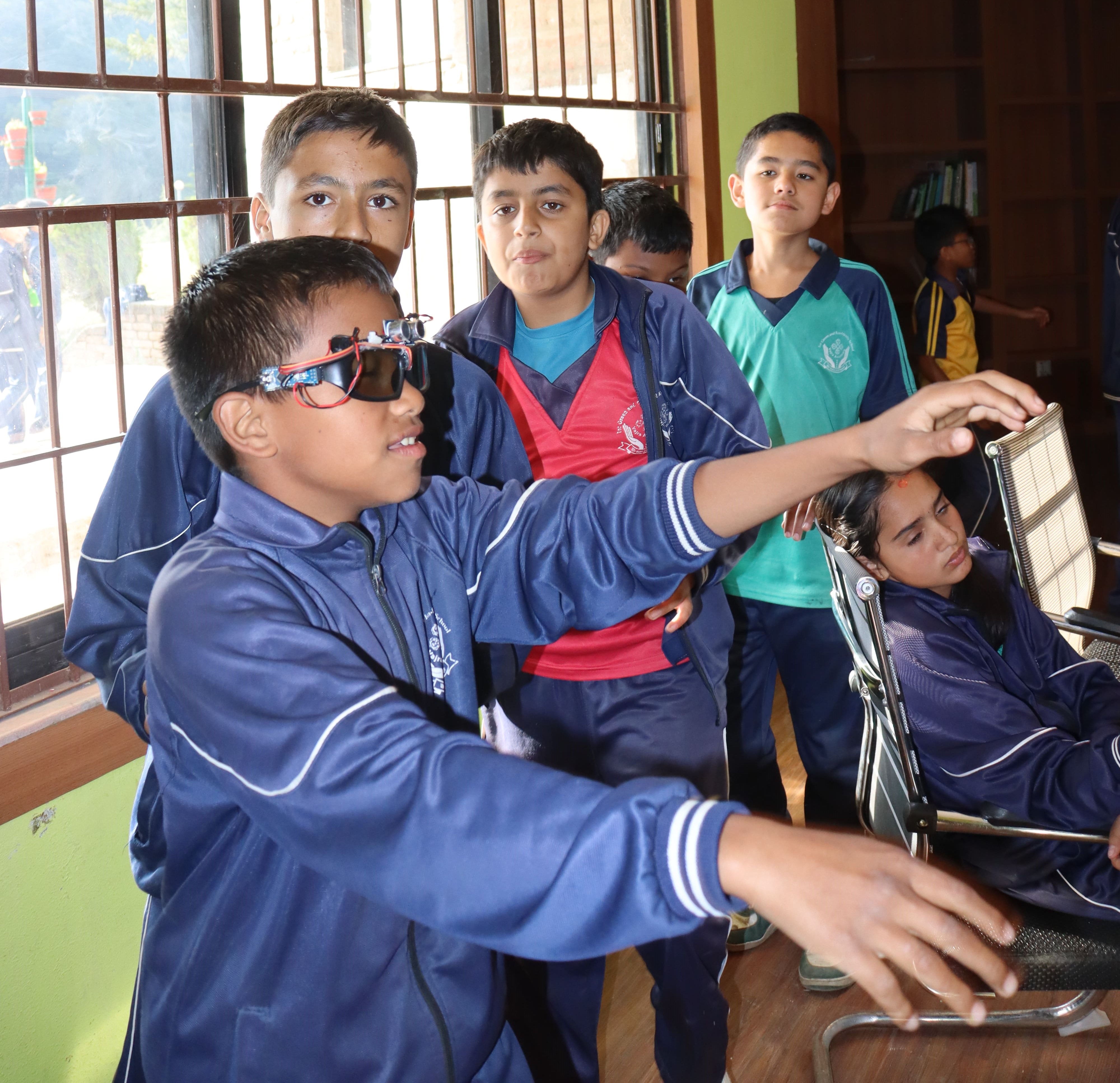 Blind goggles and stick project 8